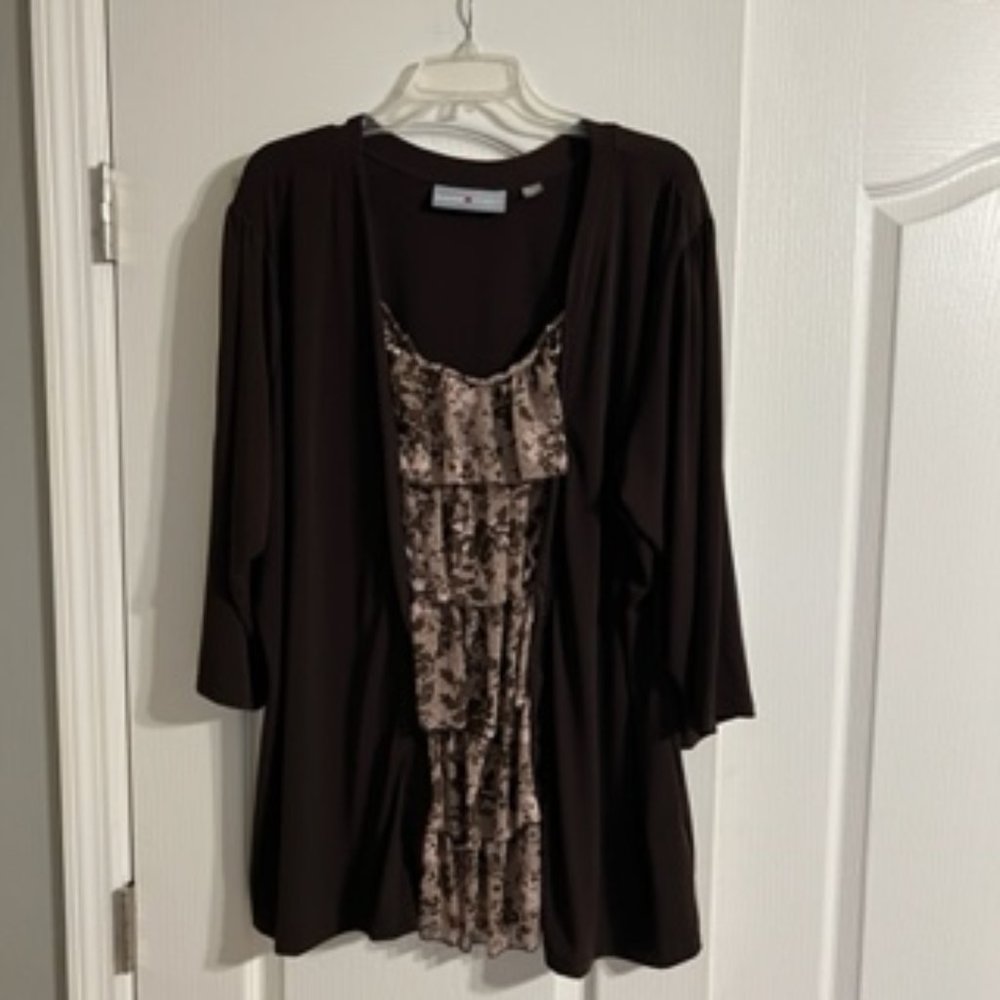 Avenue Studio Women's Top Shirt Plus 26/28